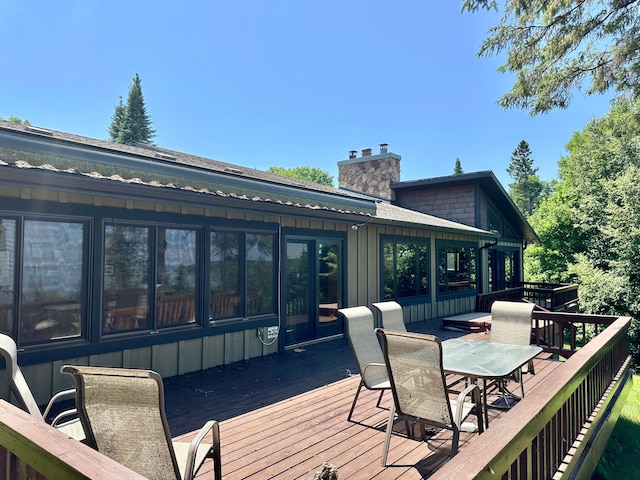 1938 Pine Cliff Rd NW, Walker, MN 56484 - deck featuring outdoor dining area