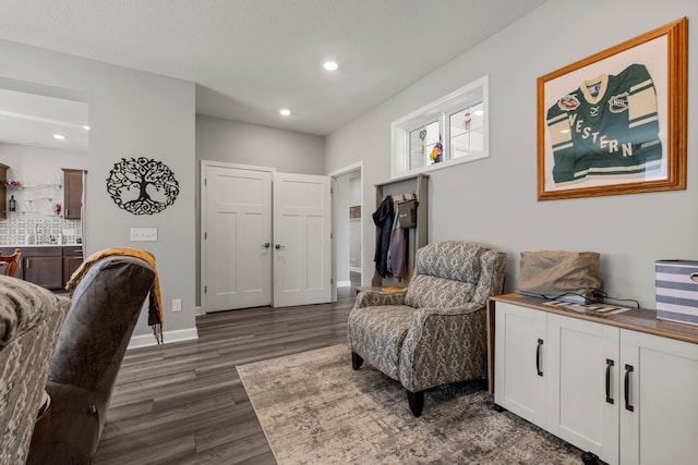 4617 Cobalt Ln, Woodbury, MN 55129 - office space featuring dark wood finished floors and recessed lighting