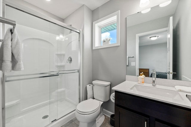 4617 Cobalt Ln, Woodbury, MN 55129 - bathroom featuring vanity, a stall shower, and ensuite bath
