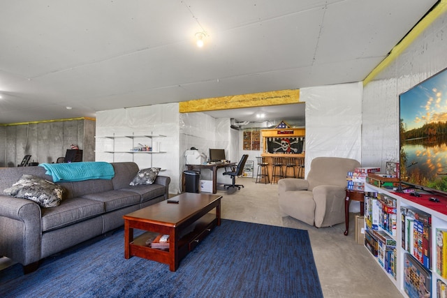 4617 Cobalt Ln, Woodbury, MN 55129 - living area with concrete flooring