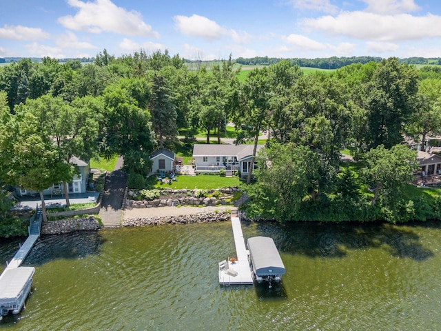 68018 217th St, Ellsworth Twp, MN 55324 - aerial view of property and surrounding area with a nearby body of water