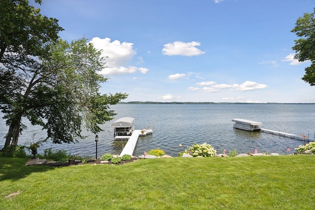 68018 217th St, Ellsworth Twp, MN 55324 - water view with a dock