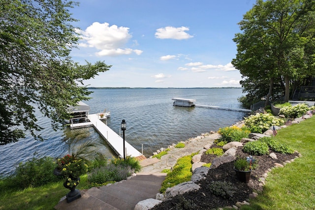 68018 217th St, Ellsworth Twp, MN 55324 - water view featuring a dock