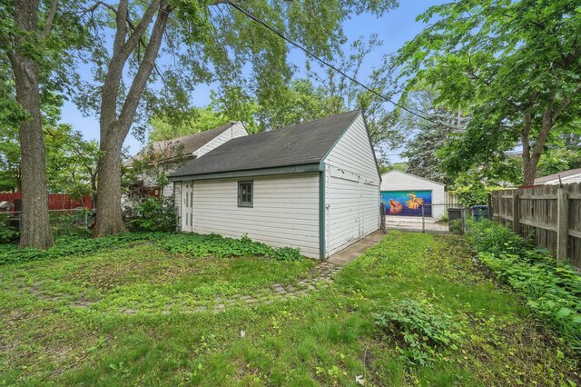 2918 15th Ave S, Minneapolis, MN 55407 - view of outdoor structure with a fenced backyard