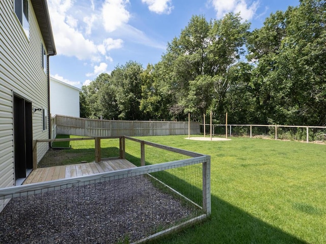 1049 Bellaire Blvd NW, Isanti, MN 55040 - fenced backyard with view of scattered trees