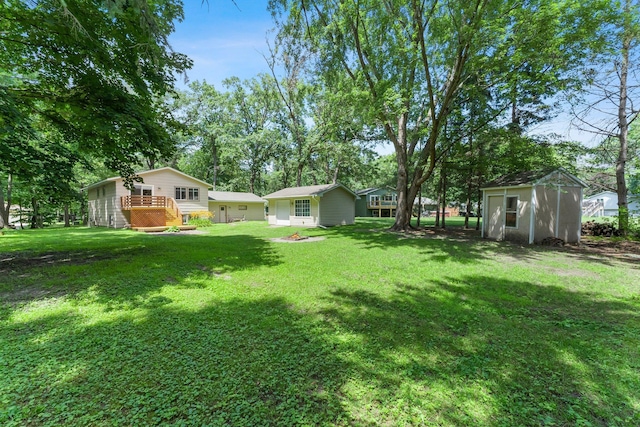 4885 262nd St, Wyoming, MN 55092 - view of grassy yard featuring a storage shed