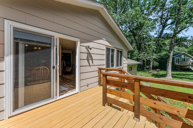 4885 262nd St, Wyoming, MN 55092 - view of deck