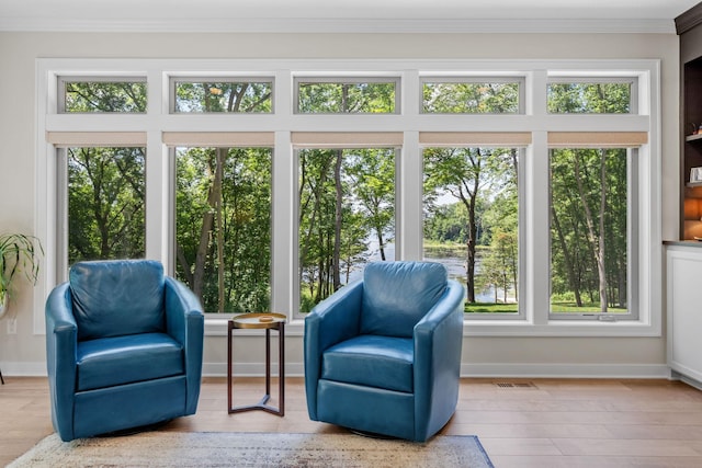 21386 Dorothy Way, Spring Lake Twp, MN 55372 - sunroom with crown molding and wood finished floors