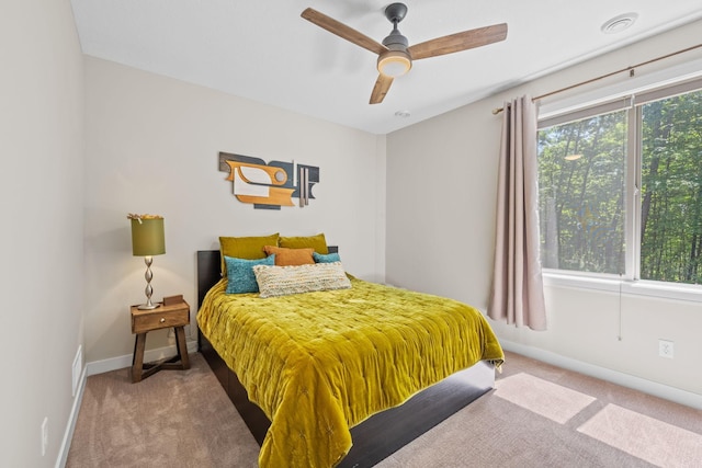 21386 Dorothy Way, Spring Lake Twp, MN 55372 - carpeted bedroom with baseboards and ceiling fan
