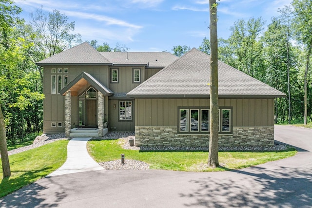 21386 Dorothy Way, Spring Lake Twp, MN 55372 - view of front facade with stone siding and roof with shingles