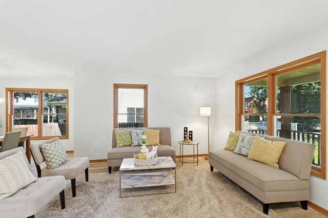 726 Thomas Ave, Saint Paul, MN 55104 - living room with baseboards and wood finished floors