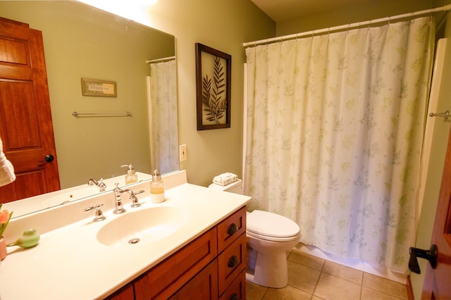 32433 Cedar St, Breezy Point, MN 56472 - full bathroom with tile patterned flooring, vanity, and a shower with curtain