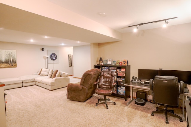 32433 Cedar St, Breezy Point, MN 56472 - carpeted home office with track lighting and recessed lighting