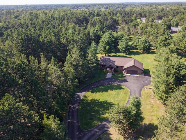 32433 Cedar St, Breezy Point, MN 56472 - aerial view of property and surrounding area with a heavily wooded area