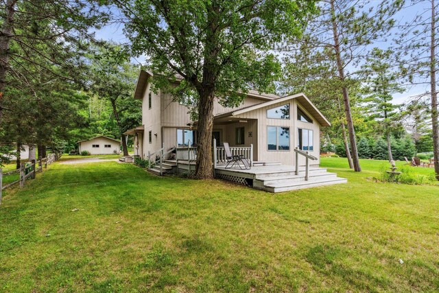 11959 Northgate Ln, Fifty Lakes, MN 56442 - rear view of house featuring a garage