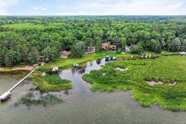 11959 Northgate Ln, Fifty Lakes, MN 56442 - bird's eye view of a heavily wooded area and a nearby body of water