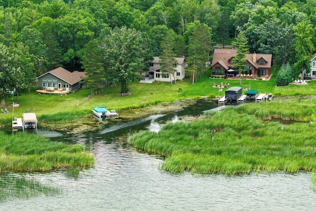 11959 Northgate Ln, Fifty Lakes, MN 56442 - view from above of property featuring a nearby body of water and a heavily wooded area