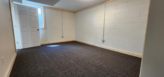 1402 3rd St NE, Staples, MN 56479 - spare room featuring dark colored carpet