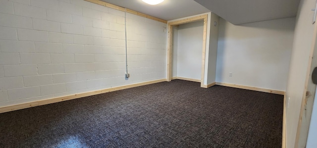 1402 3rd St NE, Staples, MN 56479 - empty room with dark colored carpet and baseboards