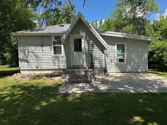 40149 181st St, Mickinock Twp, MN 56761 - view of front facade with a front yard and a patio area