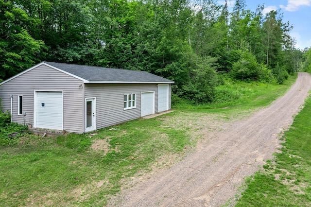 17053 490th St, Shamrock Twp, MN 55760 - view of detached garage