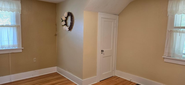 309 5th St SW, Austin, MN 55912 - corridor with light wood-style floors, healthy amount of natural light, and lofted ceiling