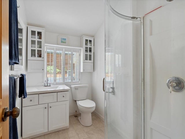 26713 Pelican Beach Rd, Lake Edward Twp, MN 56465 - bathroom with a stall shower and vanity