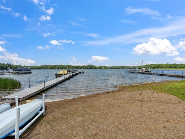 26713 Pelican Beach Rd, Lake Edward Twp, MN 56465 - dock with a water view