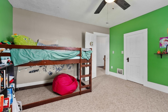 W2741 US Highway 10, Grant Twp, WI 54436 - bedroom featuring carpet floors and a ceiling fan