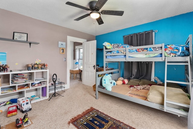 W2741 US Highway 10, Grant Twp, WI 54436 - carpeted bedroom featuring ceiling fan