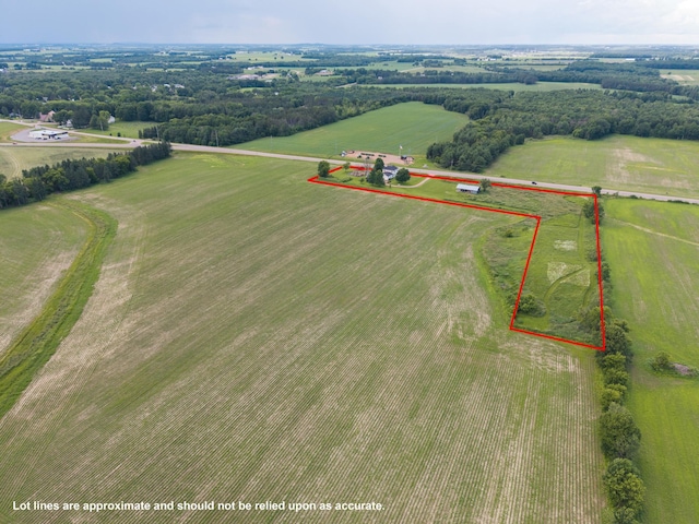 W2741 US Highway 10, Grant Twp, WI 54436 - view of rural area featuring property boundaries highlighted
