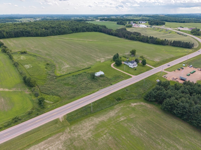 W2741 US Highway 10, Grant Twp, WI 54436 - aerial view of property's location featuring rural landscape