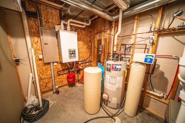 1322 Frontier Rd SE, Salem Twp, MN 55920 - utility room with water heater and electric panel