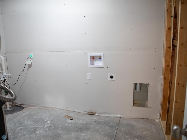 7891 Lost River Rd, Horace, ND 58047 - washroom featuring electric dryer hookup and hookup for a washing machine