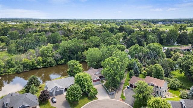 6961 Meadow Ct, Centerville, MN 55038 - aerial perspective of suburban area featuring a large body of water