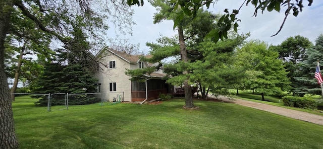 2473 Marshall St, Albert Lea, MN 56007 - view of yard featuring a sunroom