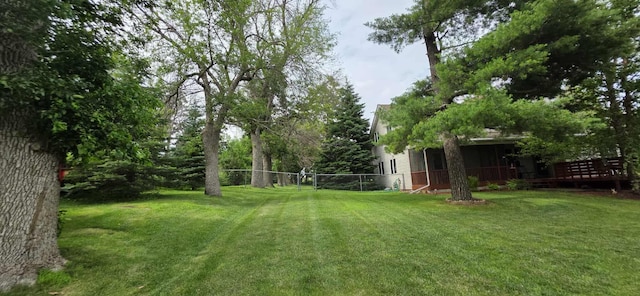2473 Marshall St, Albert Lea, MN 56007 - view of green lawn with a deck