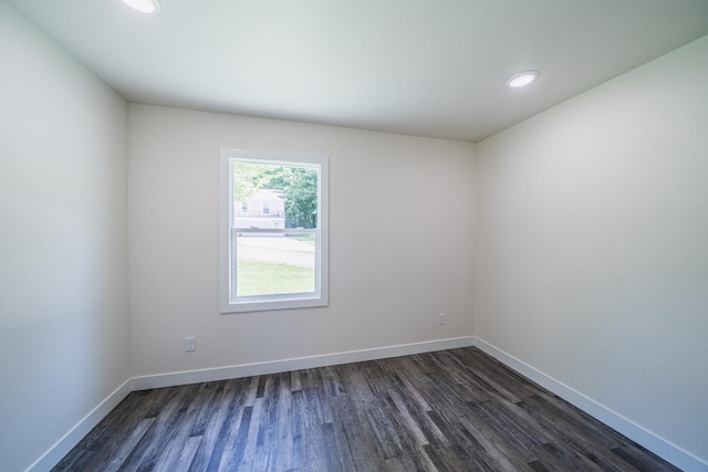 29501 Maplewood Rd Longshore, Unit Longshore, Callaway, MN 56521 - spare room featuring dark wood-style floors and recessed lighting