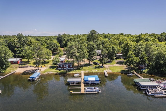 29501 Maplewood Rd Longshore, Unit Longshore, Callaway, MN 56521 - aerial view of a nearby body of water and a forest