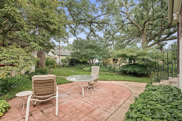 5043 Nokomis Ave, Minneapolis, MN 55417 - fenced backyard featuring a patio