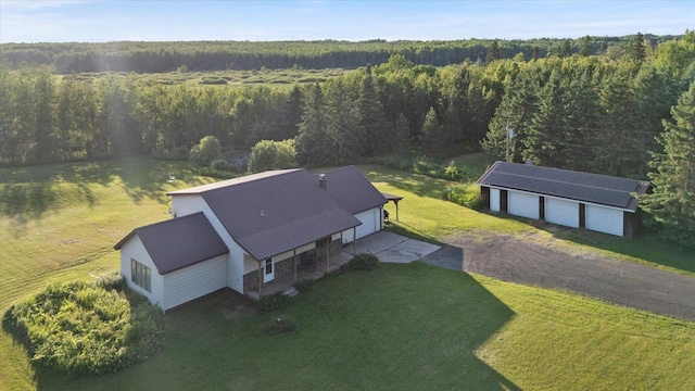 4069 Dublin Rd, Hibbing, MN 55746 - aerial view of property and surrounding area featuring a forest
