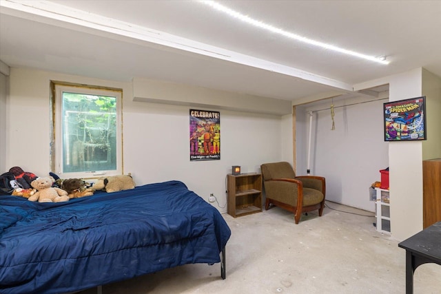 4069 Dublin Rd, Hibbing, MN 55746 - bedroom featuring unfinished concrete flooring