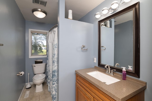 1478 Walnut St, Prescott, WI 54021 - bathroom featuring vanity, tile patterned flooring, and a shower with shower curtain