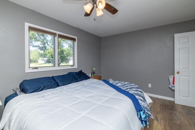 1478 Walnut St, Prescott, WI 54021 - bedroom featuring wood finished floors and ceiling fan