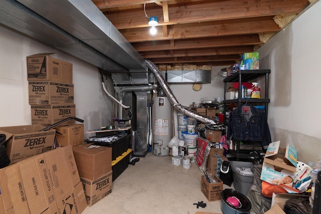1478 Walnut St, Prescott, WI 54021 - unfinished basement with water heater