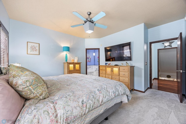 525 20 1/2 Ave E, West Fargo, ND 58078 - carpeted bedroom featuring ceiling fan