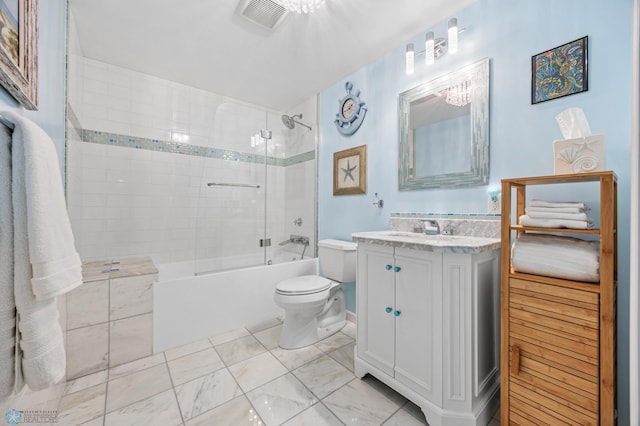 525 20 1/2 Ave E, West Fargo, ND 58078 - full bath featuring vanity, shower / bath combination, and marble look tiles