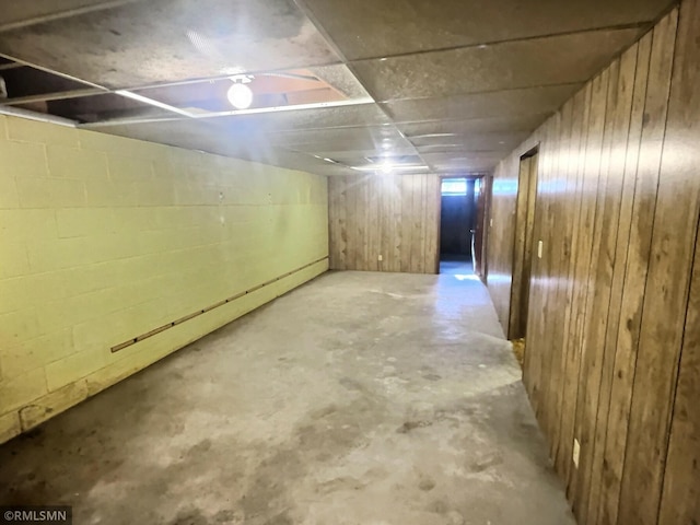1938 149th Ave NE, Ham Lake, MN 55304 - finished basement featuring wooden walls and concrete block wall