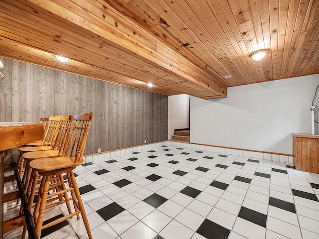 20980 Parkfield Ave, Spring Lake Twp, MN 55352 - finished basement featuring wood ceiling and wooden walls