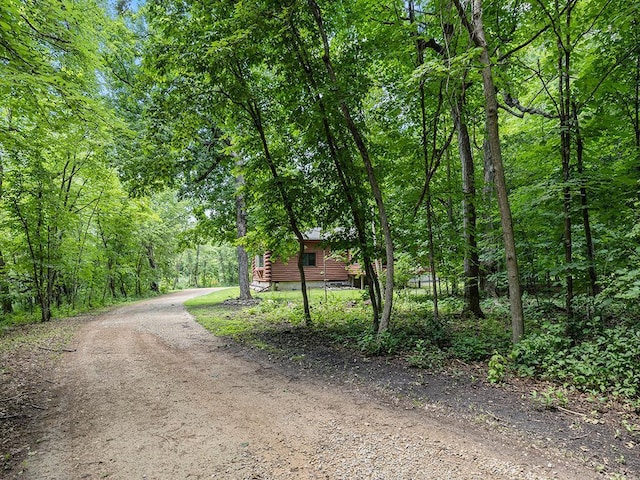 20980 Parkfield Ave, Spring Lake Twp, MN 55352 - view of dirt / gravel road with a wooded view